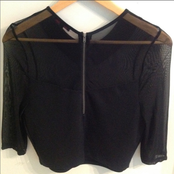 Material Girl black crop top - Picture 3 of 3